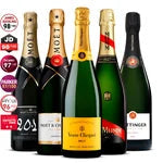 5 Bottle Set: M&C Grand Vintage, M&C Impérial, Veuve Brut, G.H Brut & Taitting Brut Réserve